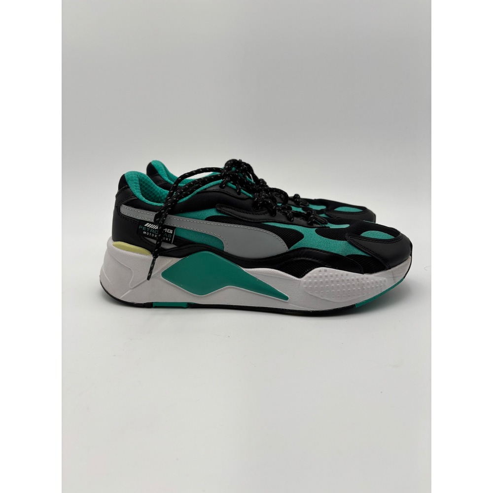 Puma Mercedes AMG Petronas RS-X3 Womens 8.5 Black Teal Motorsport Sneakers - Picture 5 of 8